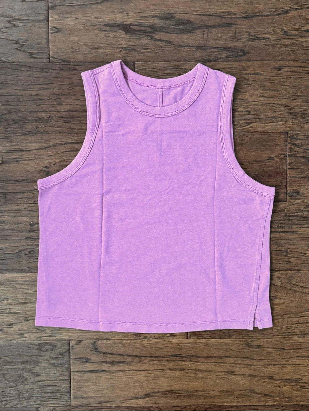 EUC Lululemon Athletica Classic Fit Cotton Blend Tank Top Velvet Dust Pink